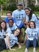 Class of 2017 Bonner students on the Stetson Green