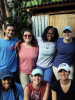 Group of students pose for photo