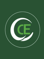 Center for Community Engagement logo on a green background