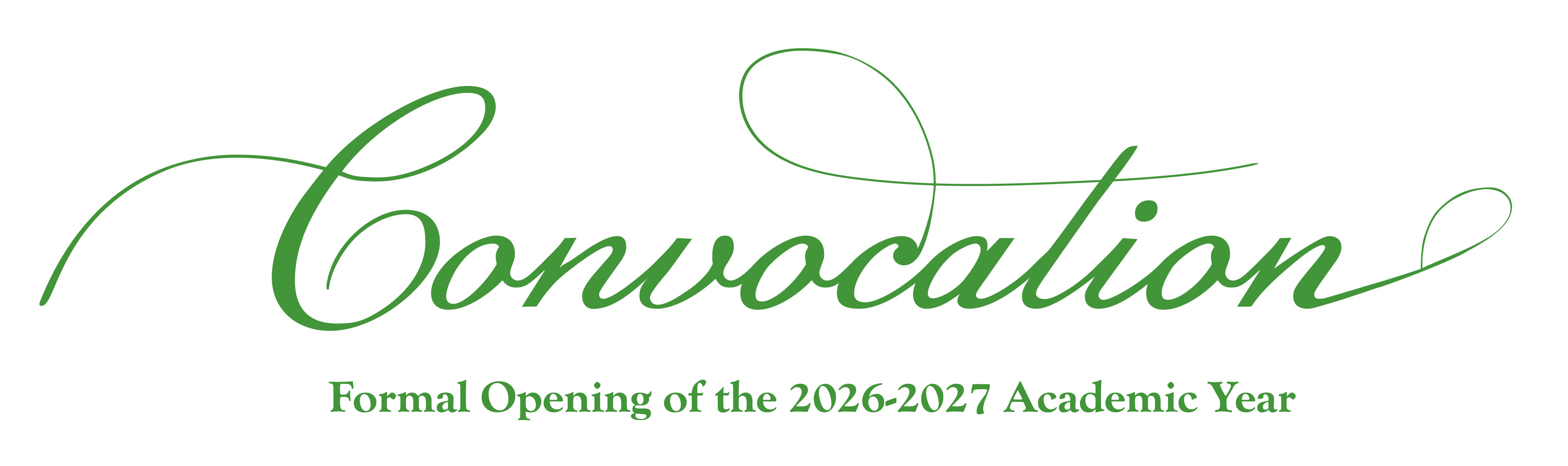 Convocation Banner for the academic year