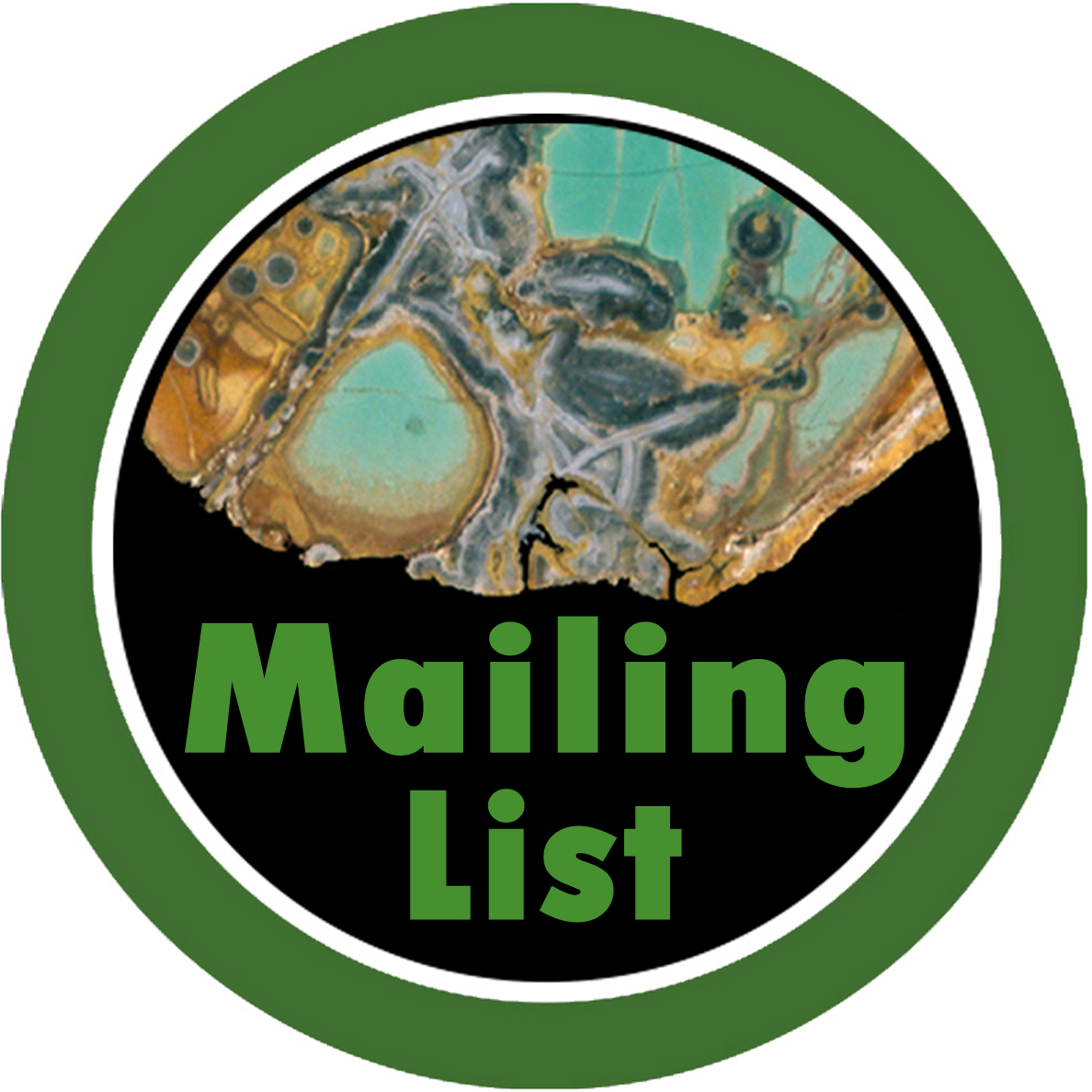 Mailing List icon and link, click to sign for the Mailing list