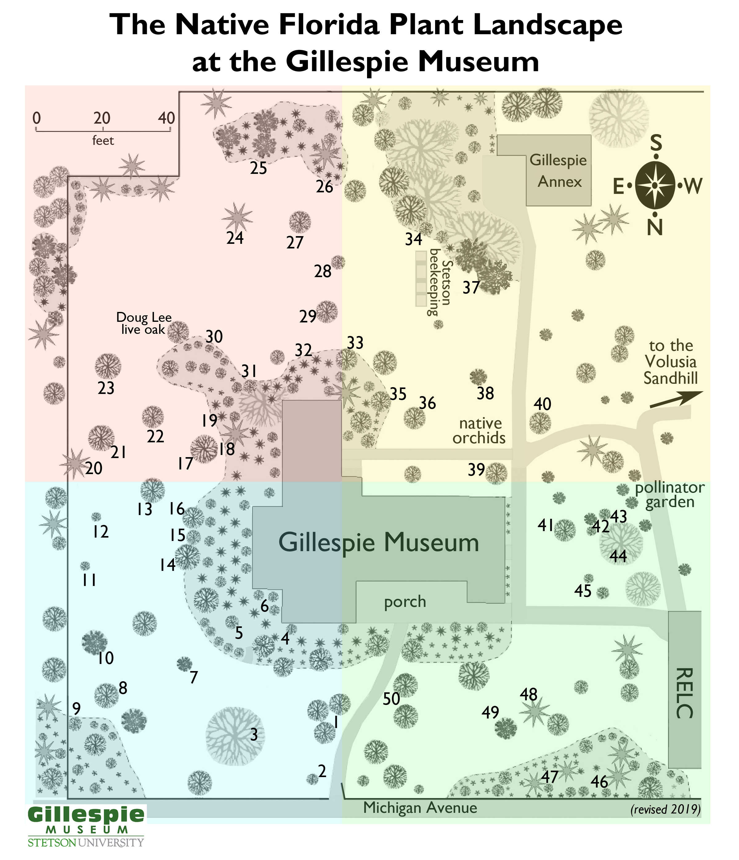 Native Florida Plant Landscape Map