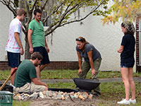 Flora of Florida students created a water feature for use by birds, mammals, amphibians and insects. With the addition of a water feature, bird houses and pollinator garden, they applied for, and were granted, certification as a Wildlife Habitat by the National Wildlife Federation.