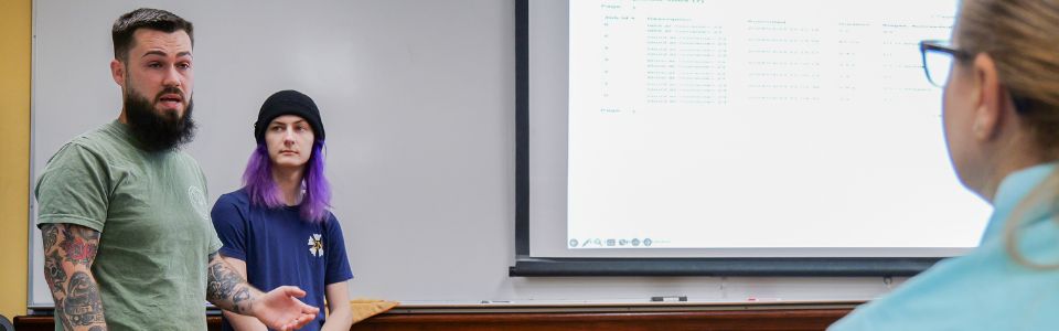 students on their computers
