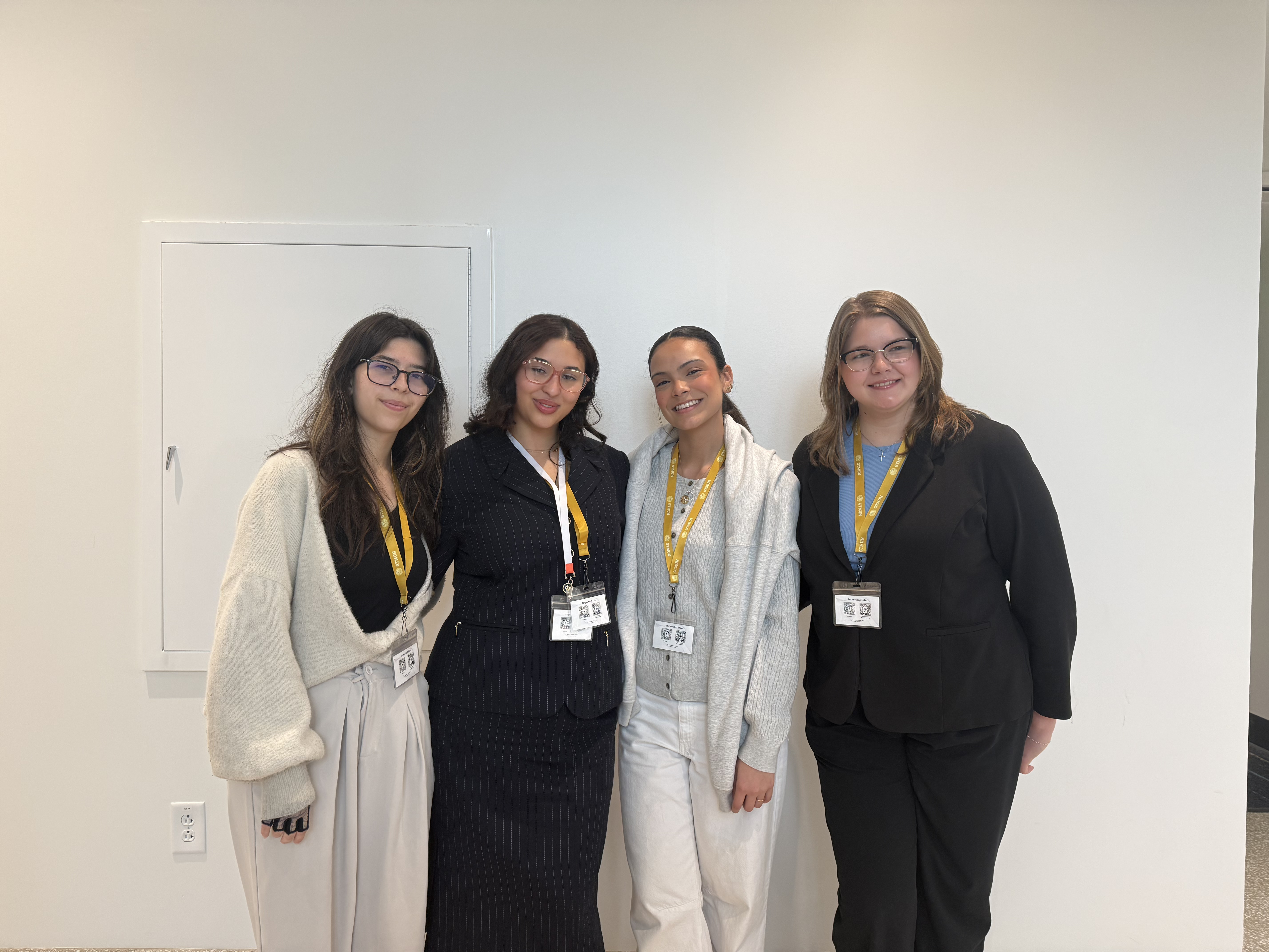 Pictured are Kayla Lewis, Samantha Mariji, Victoria Mena, Anwyn Schiek