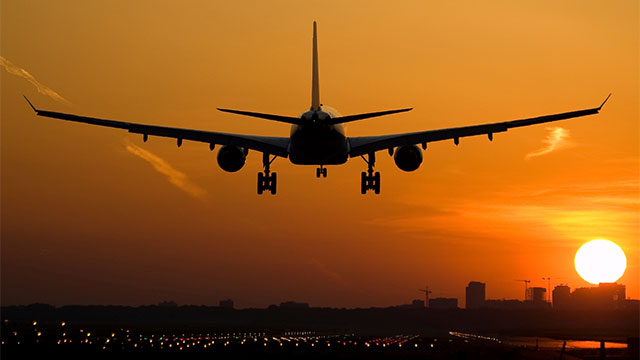 Airplane landing