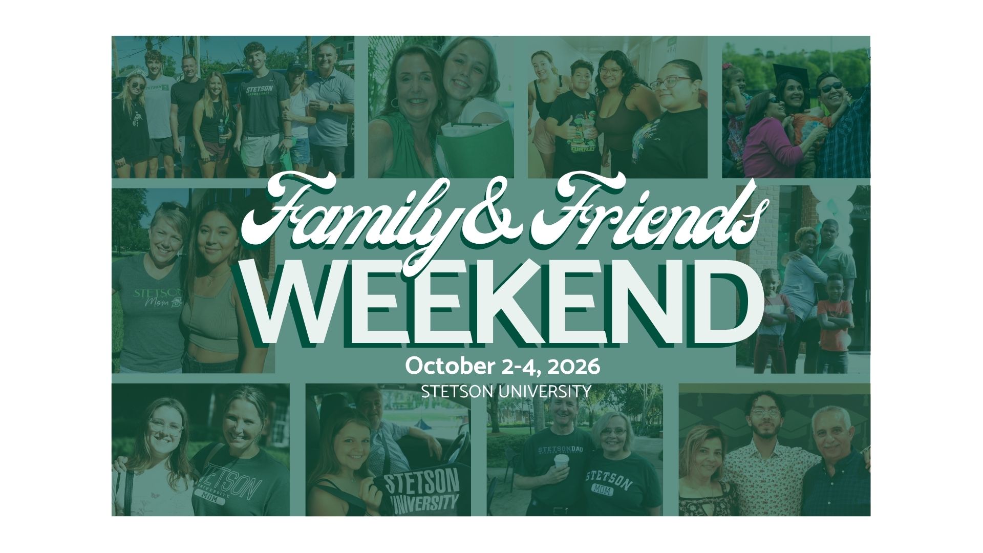 family and friends weekend 2026 october 2-4