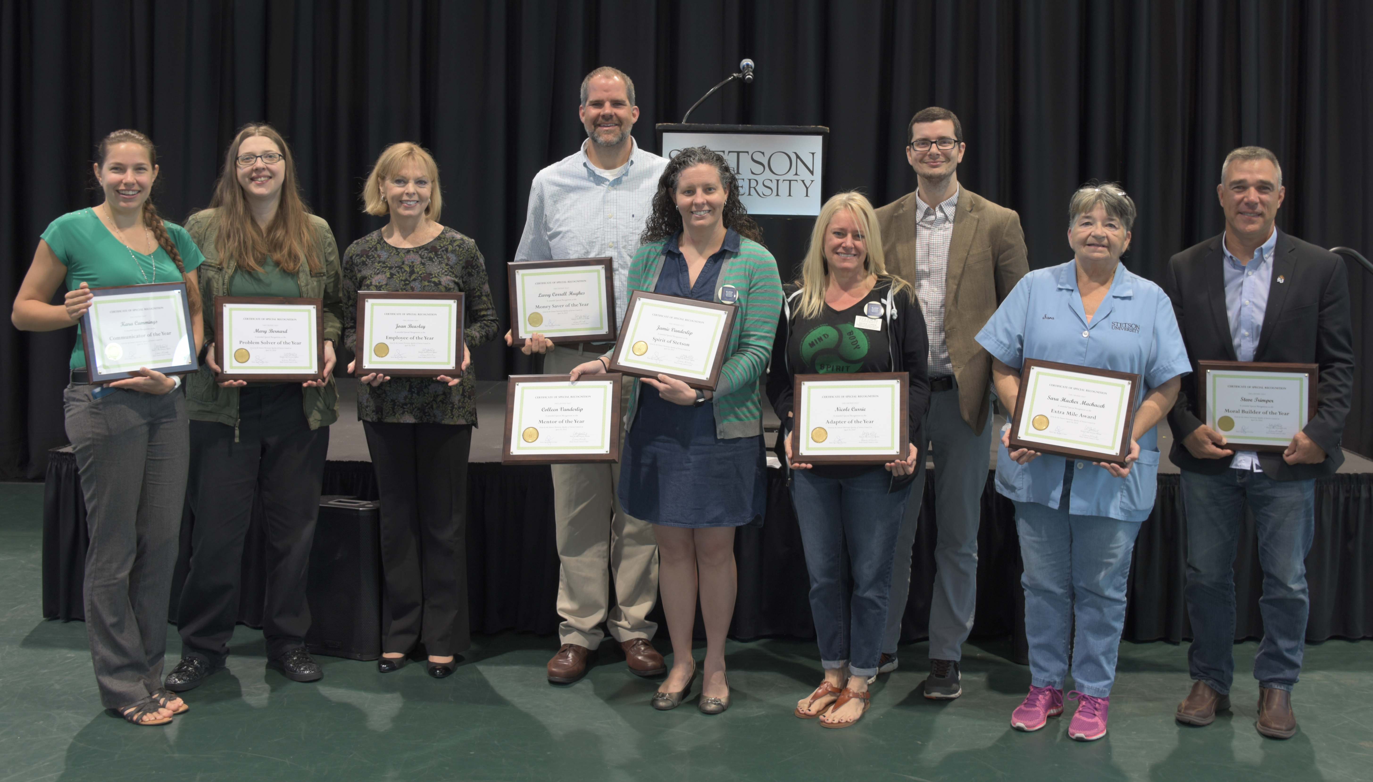 2018 Employee Recognition Award Winners