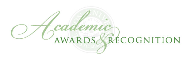 Undergraduate Awards and Recognition Banner 2020