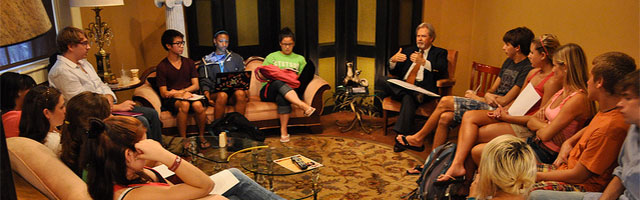 students and faculty in a cultural credit meeting