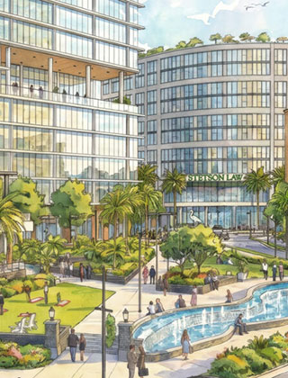 A rendering of the new Tampa Law Center