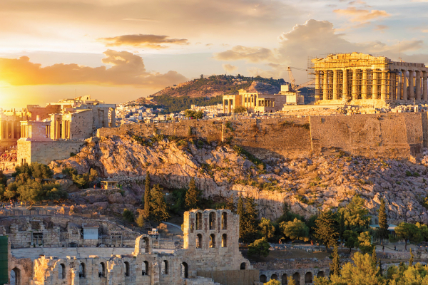 Landscape of Athens, Greece