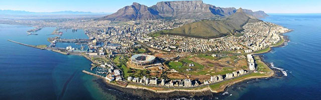 Aerial View of Cape Town