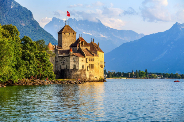 Chillon castle in Geneva