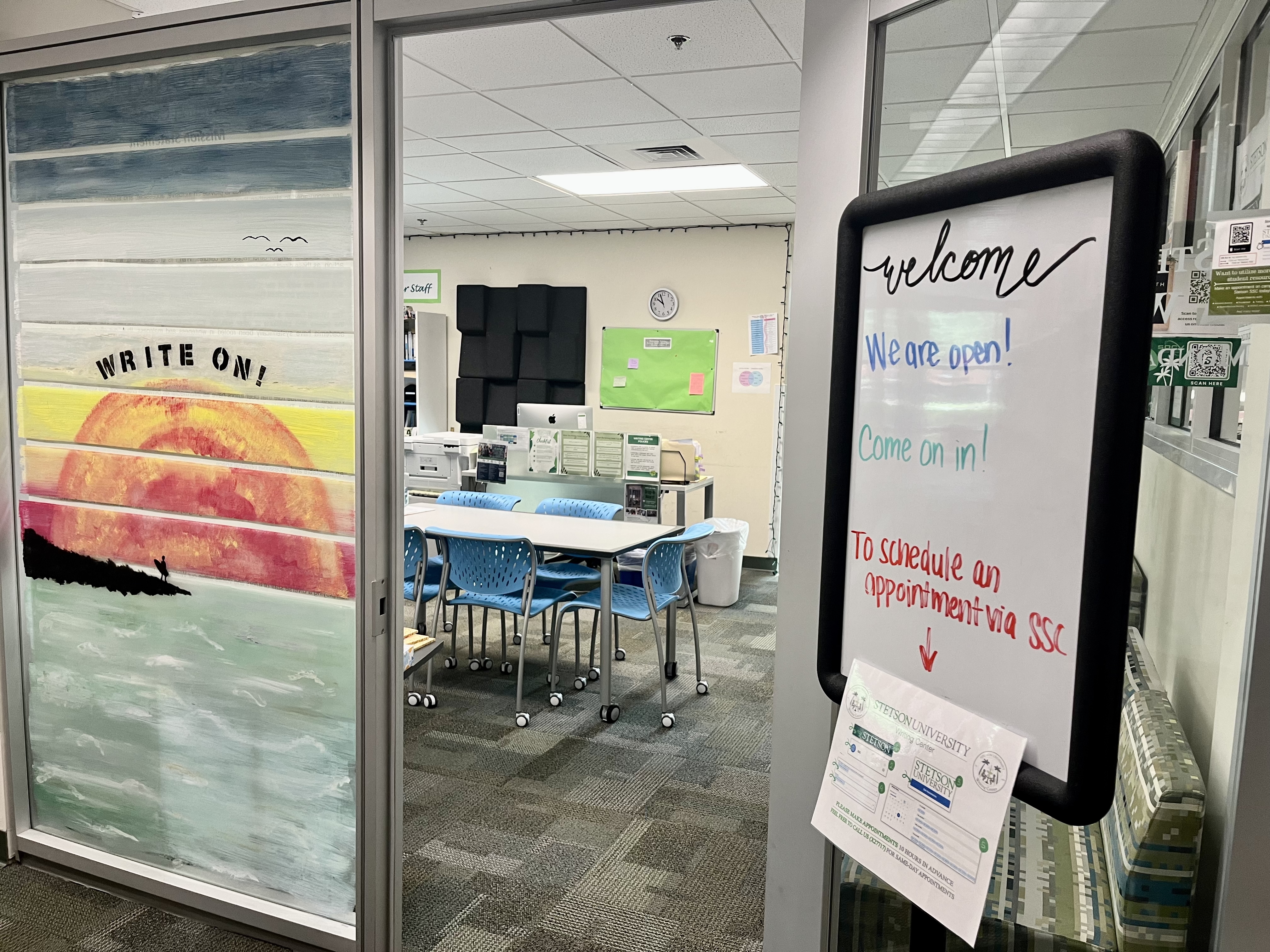 Photo of the Entrance to the Writing Center