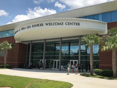 exterior of Rinker Welcome Center